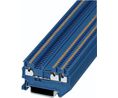 Terminal Block, Push-In, 3 Poles, 400V, 10A, 1.5mm², Blue